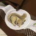 Ретро кухонное полотенце с вышивкой "Очарование леса -1"